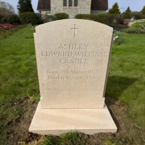 Example of work in churchyard