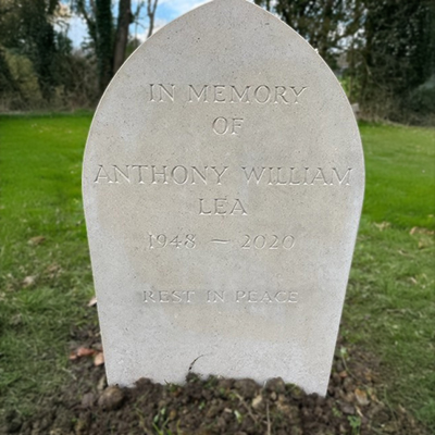 Example of work in churchyard