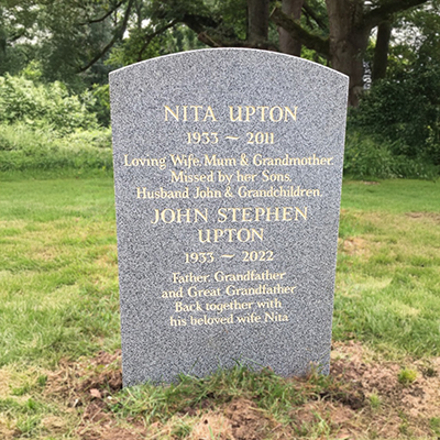 Example of work in churchyard