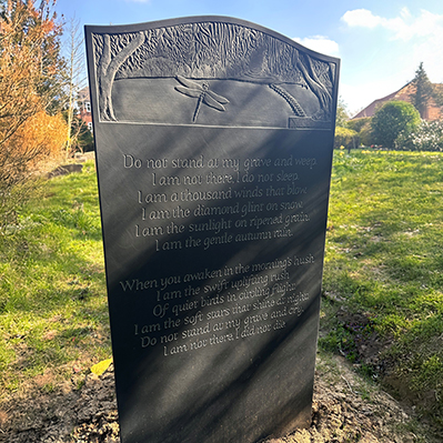 Example of our work with slate stone