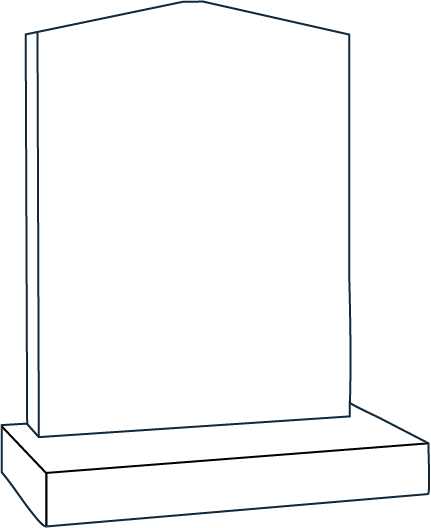 Line drawing of memorial - Peon Shape